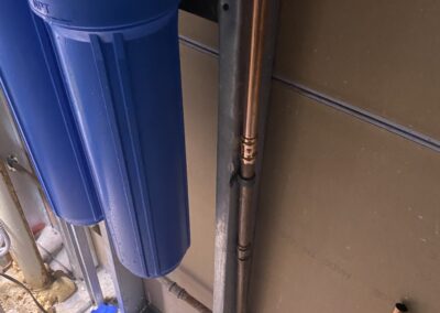 metal pipes connection tank